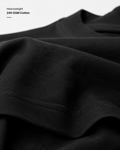 BUILT DIFFERENT OVERSIZED T-SHIRT – BLACK