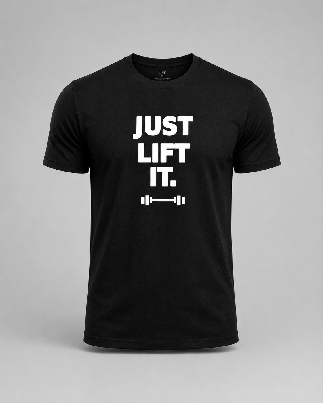 JUST LIFT IT REGULAR FIT T-SHIRT – BLACK