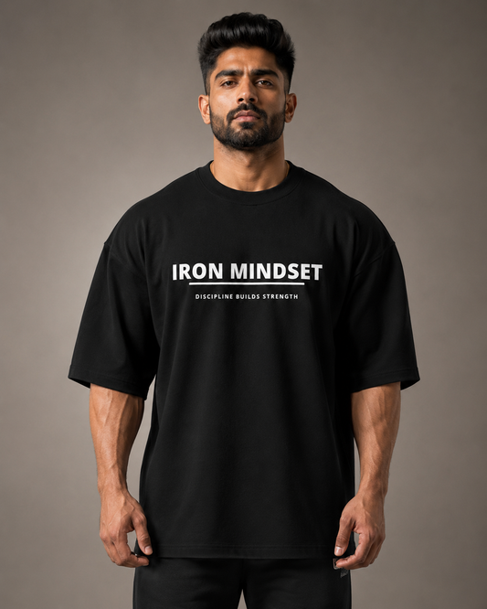IRON MINDSET OVERSIZED T-SHIRT – BLACK